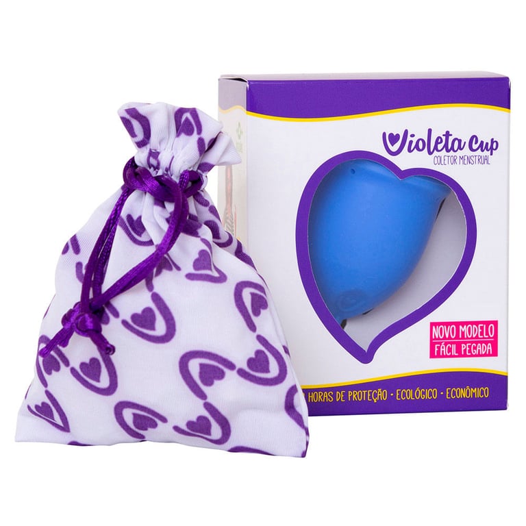 Coletor Menstrual Violeta Cup – Azul Tipo B