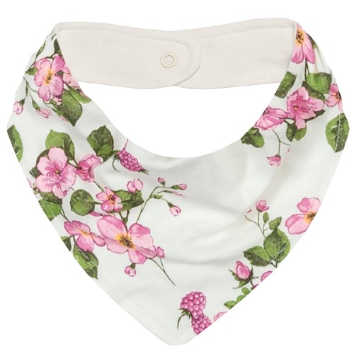 Babador Bandana para bebê em suedine Florzinhas - Up Baby