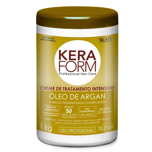 Skafe Keraform Óleo de Argan Skafe - Creme de Tratamento Intensivo - Creme de Tratamento Intensivo