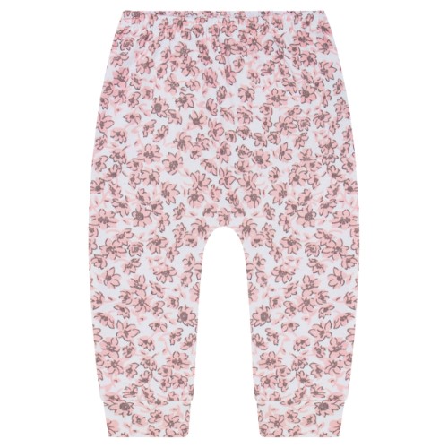 Calça (Mijão) saruel para bebê em suedine Floral - Junkes Baby