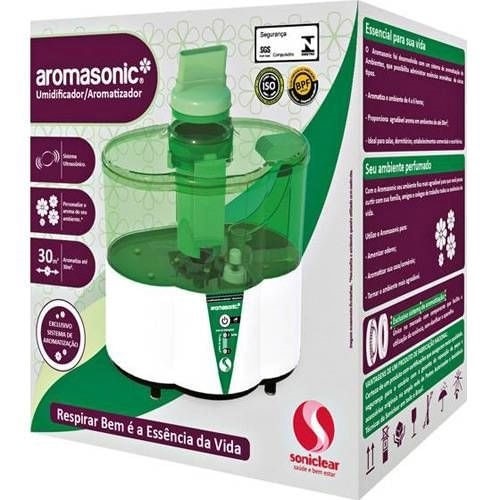 Aparelho Umidificador Aros Soniclear Ultrassônico Watercloridrato Plus Arom Lilas 2L Bivolt