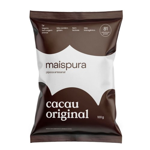 Pipoca Artesanal MaisPura Cacau Original 100g