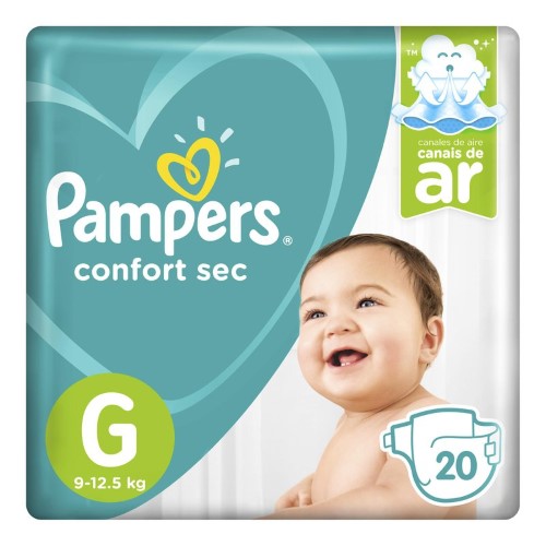 Fralda Descartável Pampers Confort Sec G - 20 Tiras