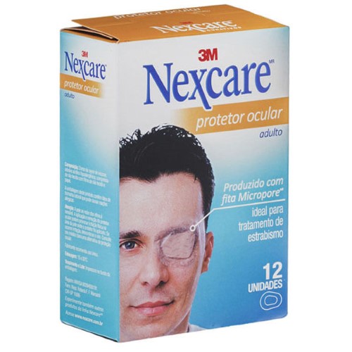 Protetor Ocular Nexcare Optclude Adulto 12Un - Nexcare