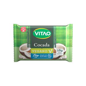 Cocada Vitao Zero Açúcar 18g Kit com três unidades