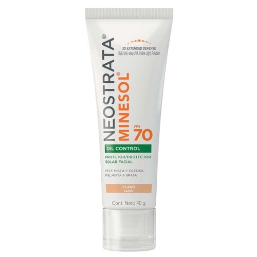 Protetor Solar Facial Neostrata Minesol Oil Control Pele Clara FPS 70 40g