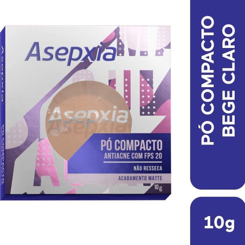 Maquiagem Asepxia Pó Compacto Bege Claro 10g