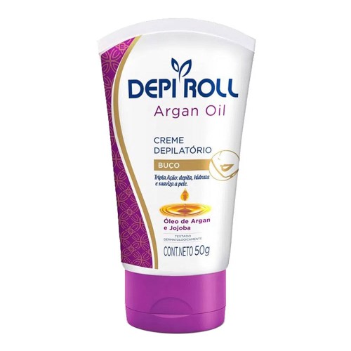 Depilador DepiRoll Argan Oil Cera Creme para Buço com 50g