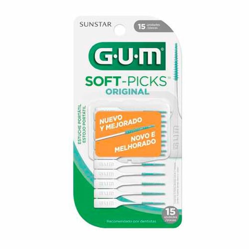 Escova De Dentes Gum Interdent Soft Picks 15Un - Gum