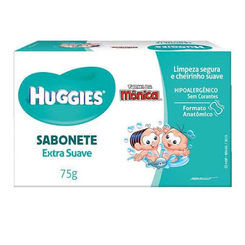 Sabonete Infantil em Barra Huggies Extra Suave 75g