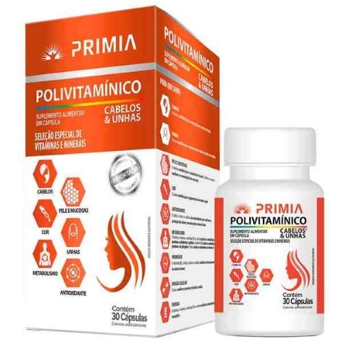 Primia Cabelos E Unhas 30 Cápsulas Catarinense