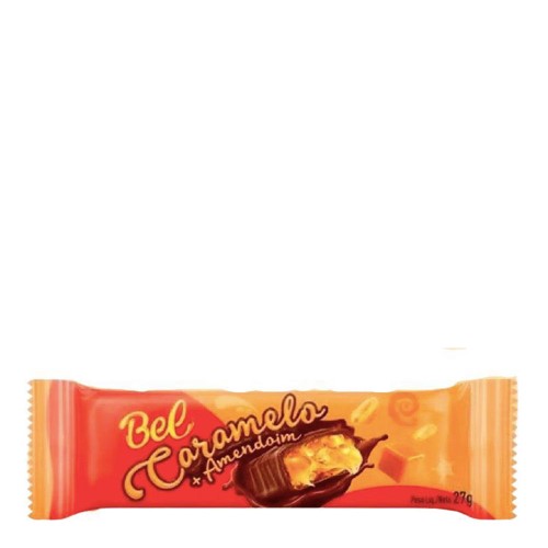 Chocolate Bel Caramelo Com Amendoim 27g