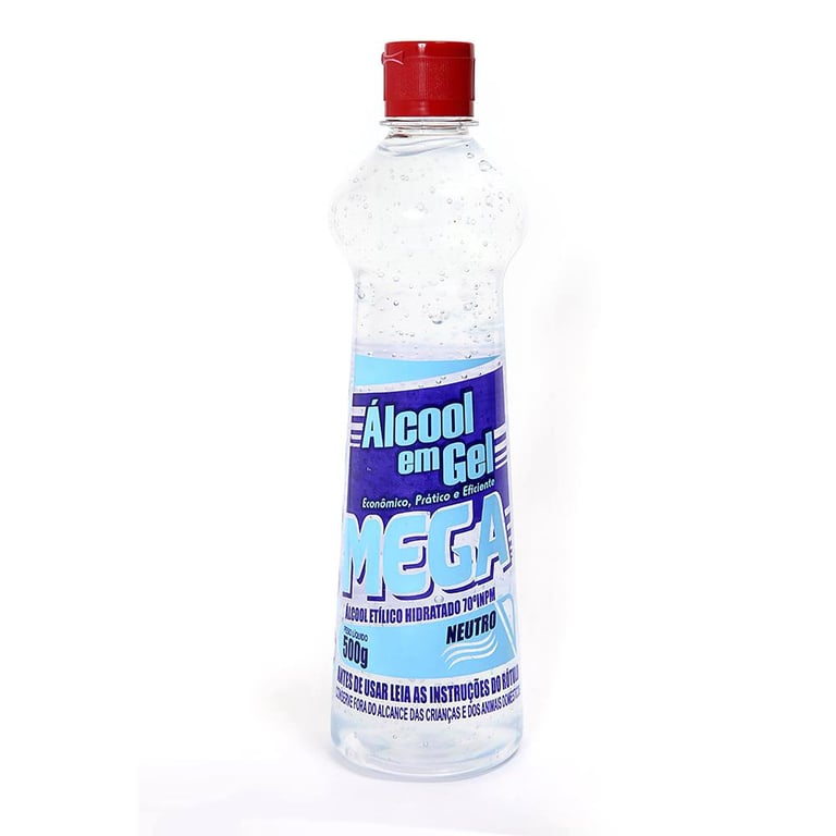 Alcool Gel Mega 500g Inpm Neutro