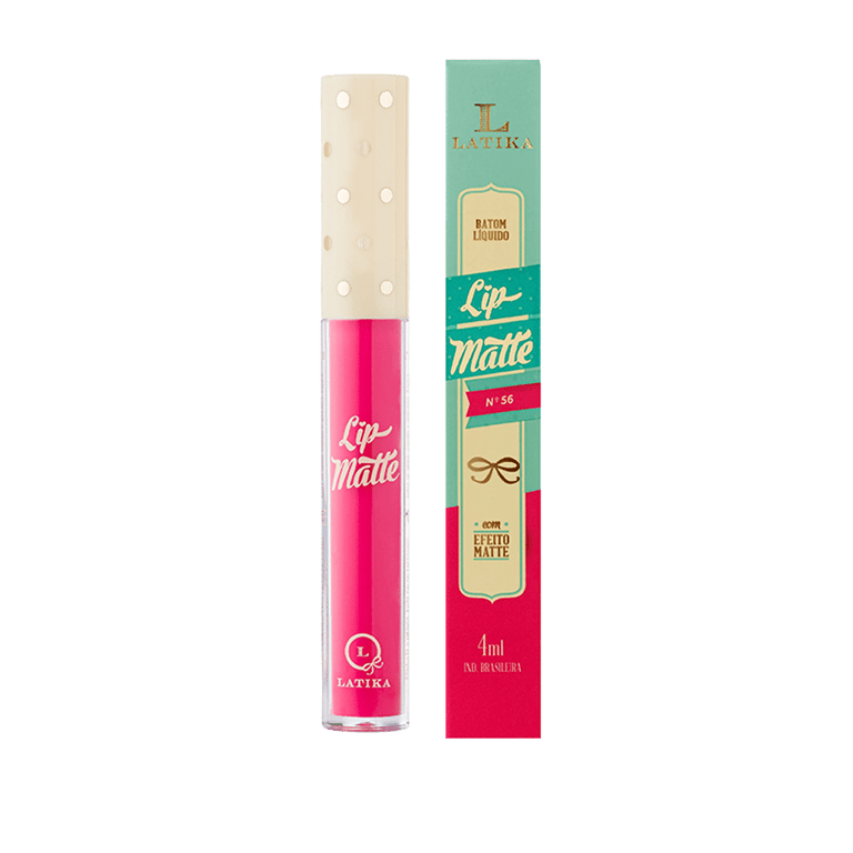 Batom Líquido Lip Matte Metálico Latika Batom Líquido N°56