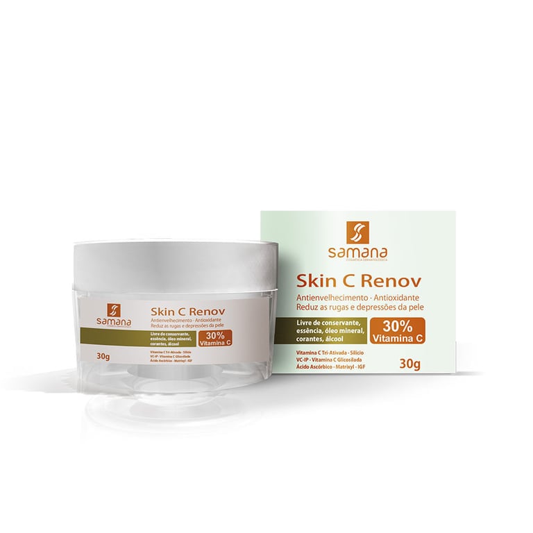 Samana Creme Anti Rugas Vitamina C 30% Skin C Renov 30g