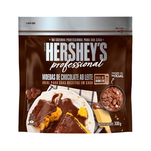 Chocolate ao Leite em Moedas Hershey Professional 300g