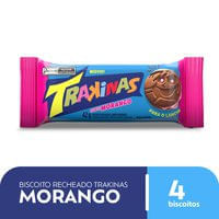 Biscoito Recheado Trakinas Morango 42g