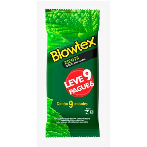 Preservativo Blowtex Sabor Menta 9 Unidades