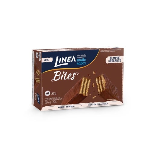 Mini Wafer Integral Linea Bites ao Leite 6,5g