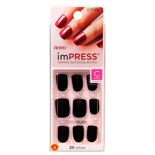 Unhas Postiças Kiss NY imPRESS Matte Ct Born Prett