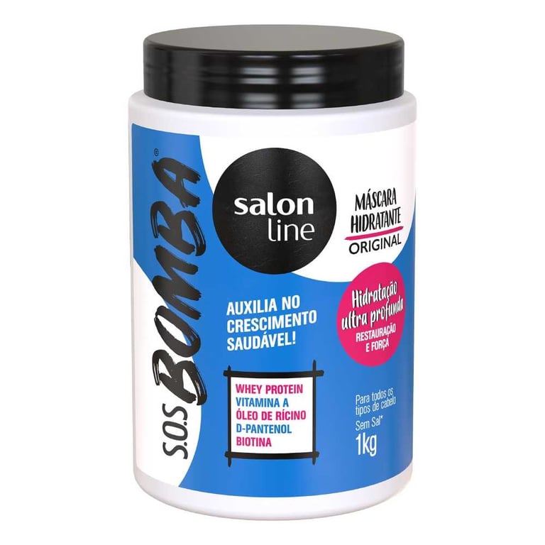 Máscara Capilar Hidratante Salon Line SOS Bomba Vitaminas 1kg