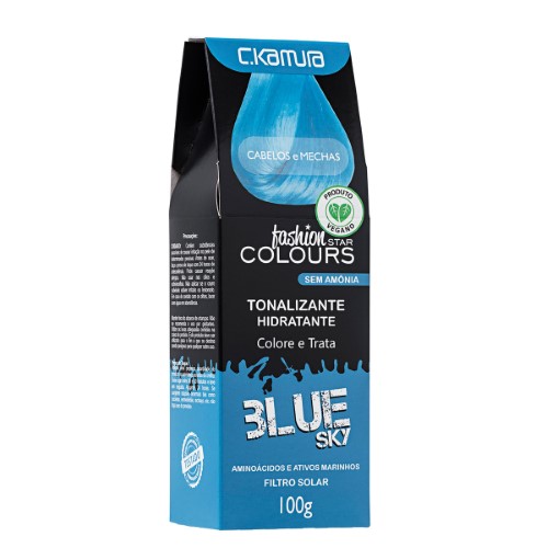 Tonalizante Hidratante C.Kamura Fashion Star Colours Blue Sky com 100g