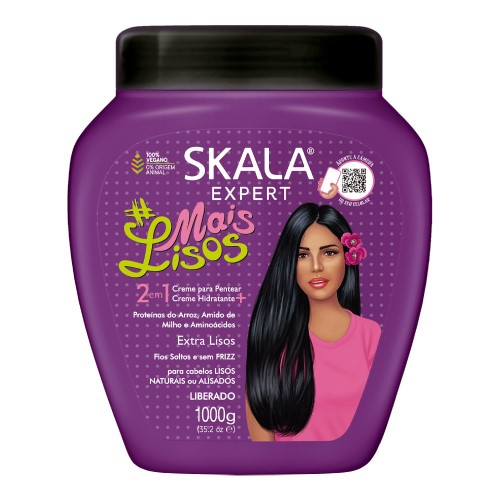 Creme de Tratamento Skala Expert Mais Lisos 3 em 1 1000mg