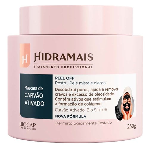 Máscara Facial Hidramais - Peel-off Carvão Ativado (dupl)