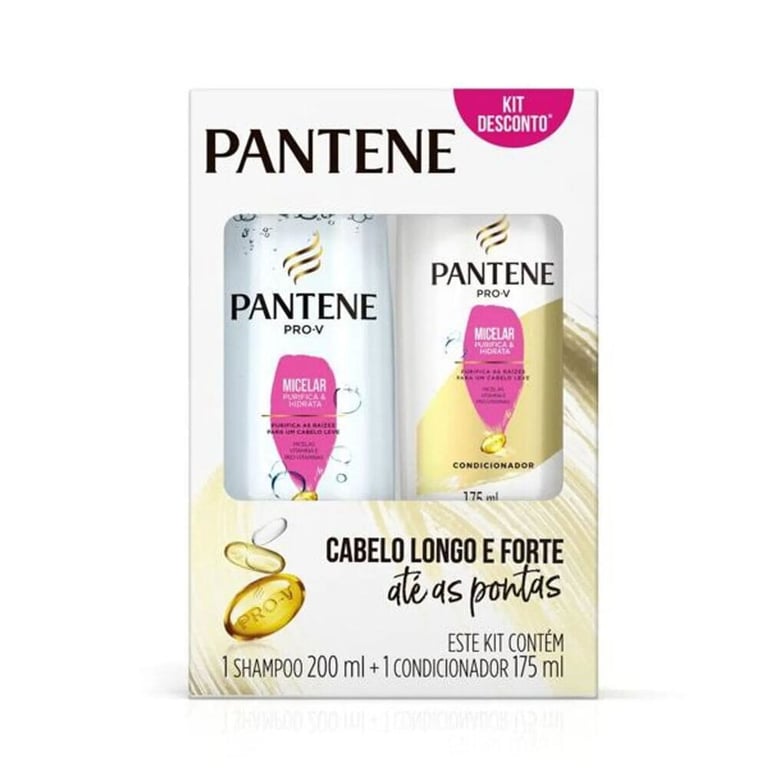 Kit Pantene Micelar Shampoo 200ml + Condicionador 175ml