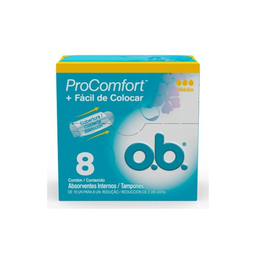 absorvente Interno OB Procomfort Médio, 10 unidades