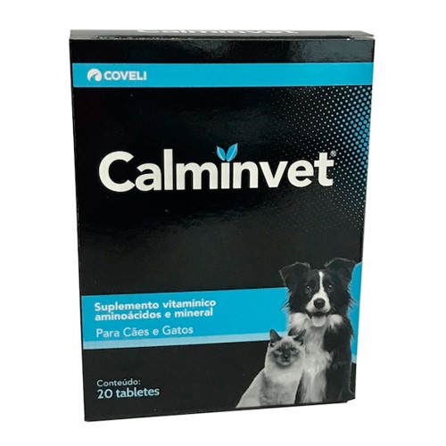 Calminvet Suplemento Vitamínico para Cães e Gatos com 20 Tabletes