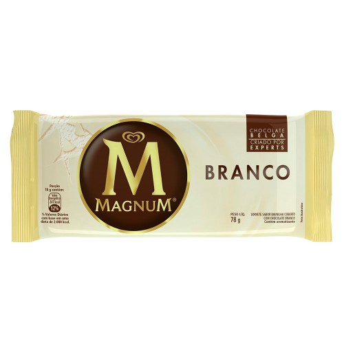 Sorvete Kibon Magnum Baunilha com Chocolate Branco 78g