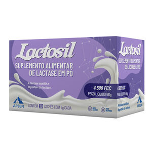 Suplemento Alimentar de Lactase Lactosil 4.500 FCC 30 sachês de 2g cada