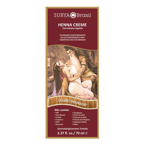 Henna creme Surya Louro dourado