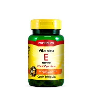 Vitamina E Maxinutri frasco com 60 cápsulas