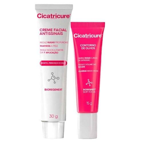 Cicatricure Kit – Creme Facial Antissinais + Rejuvenescedor para Olhos