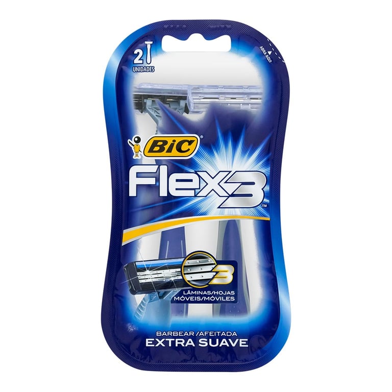 Aparelho De Barbear Bic Flex 3 Com 2