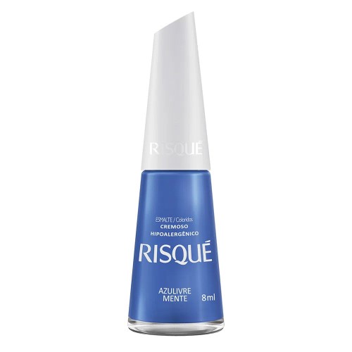 Esmalte Cremoso Risqué Coloridos Azulivre Mente 8ml