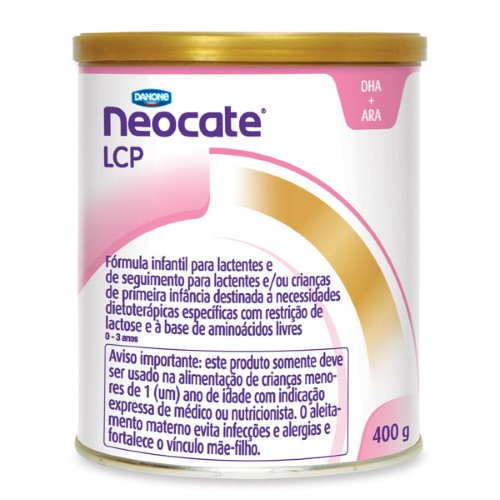 Fórmula Infantil Neocate LCP Danone 0 a 3 anos com 400g