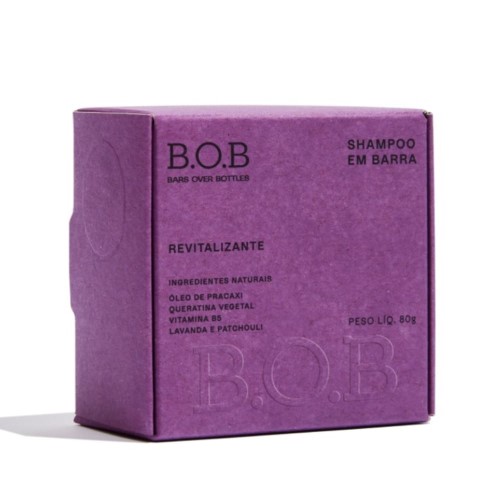 Shampoo Em Barra B.O.B Revitalizante 80g