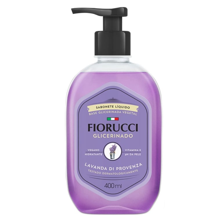 Sabonete Líquido Fiorucci Glicerinado Lavanda Di Provenza 400ml