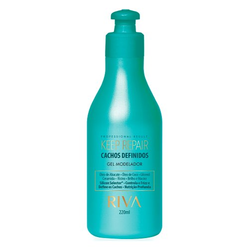 Gel Modelador Riva Profissional Keep Repair Cachos Definidos 220g