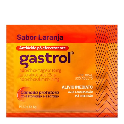 Gastrol Pó Efervescente Laranja 50 envelopes com 5g