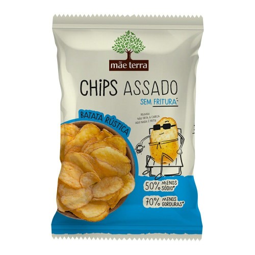 Chips Assado Mão Terra Batata Rústica 70g