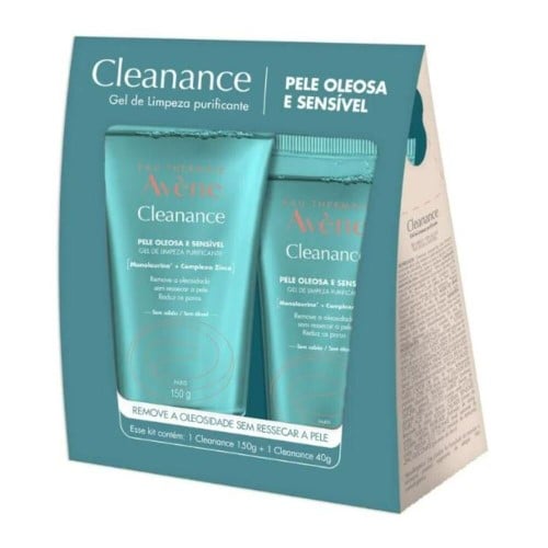 Avène Cleanance Kit – Gel de Limpeza Facial Purificante 150g + 40g