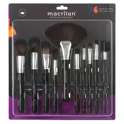 Macrilan KP9-1B Kit – 10 Pincéis de Maquiagem