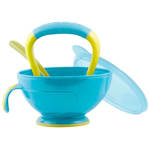 Preparador de Papinhas com Colher Mash nFeed Azul (4m+) - Nuby