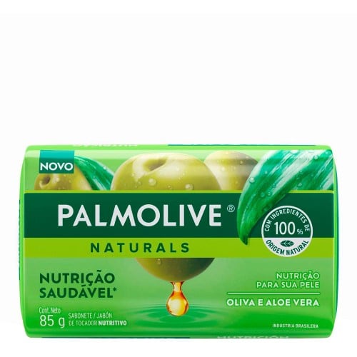 Sabonete em Barra Palmolive Naturals Hidratação Saudavel Aloe & Oliva 85g