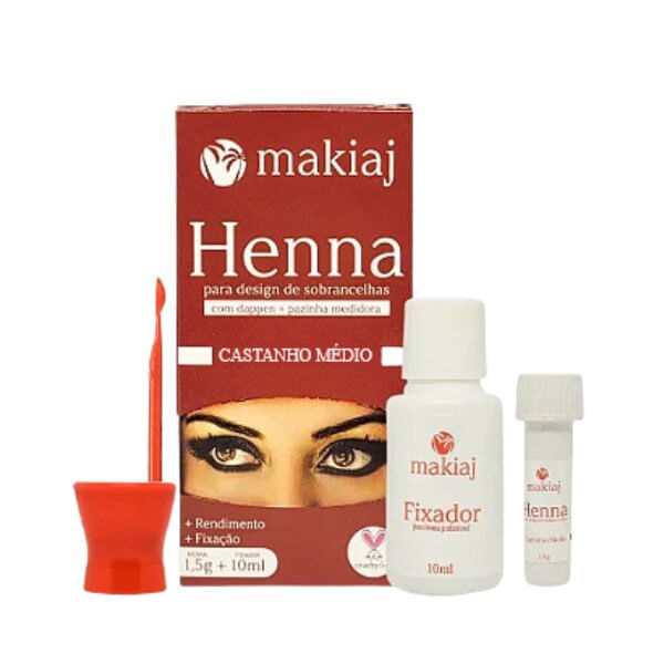 Makiaj Cor Castanho Médio - Henna para Sobrancelha 11,5ml