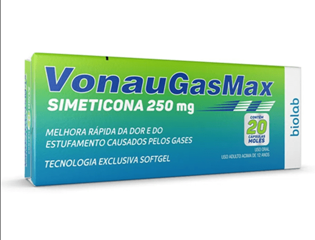 VonauGasMax 250mg Biolab 20 Cápsulas Moles